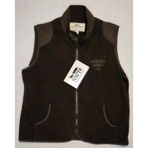 Boyt Harness Vest NWTF Save the Habitat Zip Up Fleece Mens XL Deep Olive Green